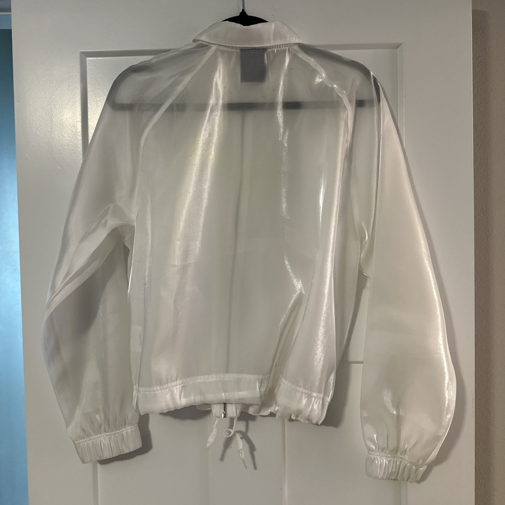 Nike Women's Translucent White Bomber Jacket - Picture 6 of 6